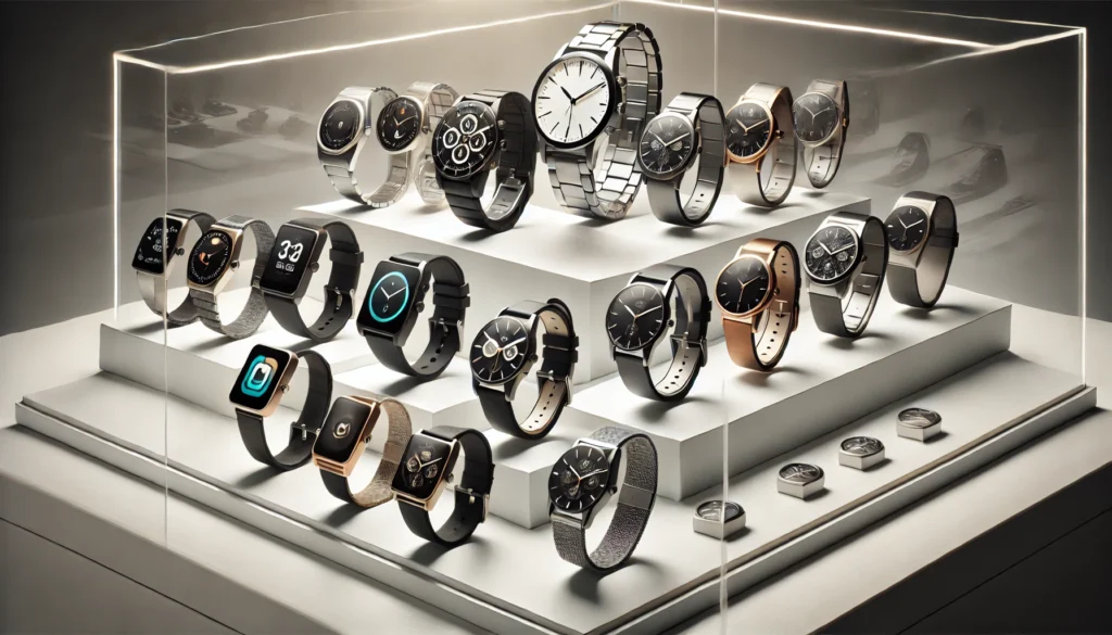 現代の腕時計と多様なデザイン