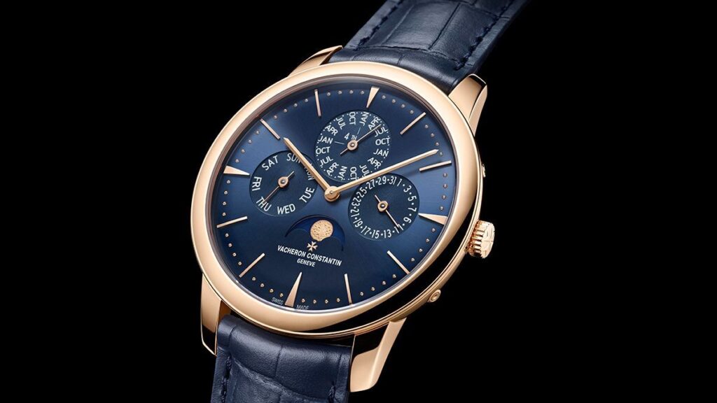 エナメル装飾のムーンフェイズが美しい！ ヴァシュロン・コンスタンタンの新作「パトリモニー・エクストラフラット・パーペチュアルカレンダー」
